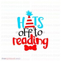 Hats Off to Reading Dr Seuss The Cat in the Hat svg dxf eps pdf png