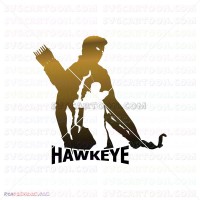 Hawkeye Silhouette svg dxf eps pdf png