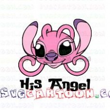 His Angel Lilo and Stitch svg dxf eps pdf png