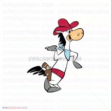 Horse and the Protagonist Quick Draw McGraw 002 svg dxf eps pdf png