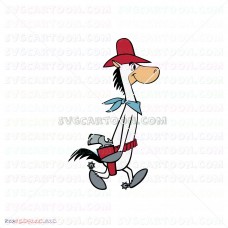 Horse and the Protagonist Quick Draw McGraw 003 svg dxf eps pdf png