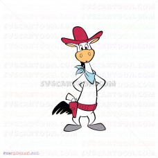 Horse and the Protagonist Quick Draw McGraw 004 svg dxf eps pdf png