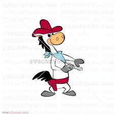 Horse and the Protagonist Quick Draw McGraw 005 svg dxf eps pdf png