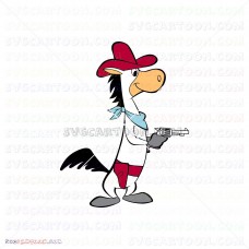 Horse and the Protagonist Quick Draw McGraw 006 svg dxf eps pdf png