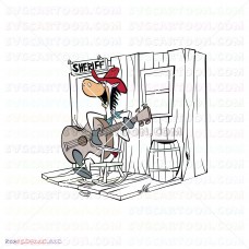 Horse and the Protagonist Quick Draw McGraw 009 svg dxf eps pdf png