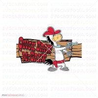 Horse and the Protagonist Quick Draw McGraw 010 svg dxf eps pdf png