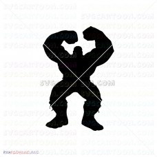 Hulk Hand Face Silhouette 004 svg dxf eps pdf png