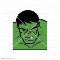 Hulk Hand Face Silhouette 006 svg dxf eps pdf png