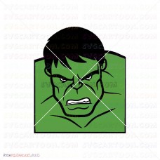 Hulk Hand Face Silhouette 006 svg dxf eps pdf png