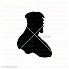 Hulk Hand Face Silhouette 010 svg dxf eps pdf png