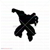 Hulk Hand Face Silhouette 011 svg dxf eps pdf png