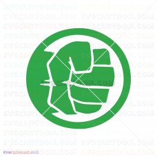 Hulk Hand Face Silhouette 013 svg dxf eps pdf png