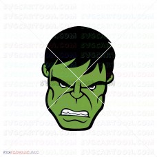 Hulk Hand Face Silhouette 021 svg dxf eps pdf png