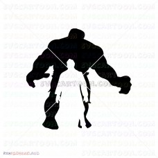 Hulk Hand Face Silhouette 023 svg dxf eps pdf png