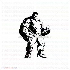 Hulk Hand Face Silhouette 028 svg dxf eps pdf png
