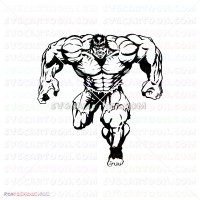 Hulk Hand Face Silhouette 032 svg dxf eps pdf png
