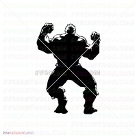 Hulk Hand Face Silhouette 034 svg dxf eps pdf png