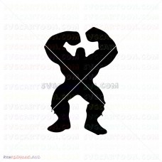 Hulk Hand Face Silhouette 036 svg dxf eps pdf png