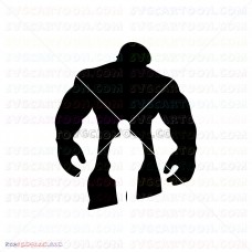 Hulk Hand Face Silhouette 037 svg dxf eps pdf png