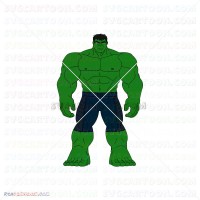 Hulk Hand Face Silhouette 040 svg dxf eps pdf png