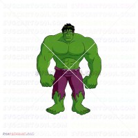 Hulk Hand Face Silhouette 041 svg dxf eps pdf png