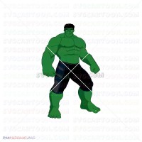 Hulk Hand Face Silhouette 042 svg dxf eps pdf png