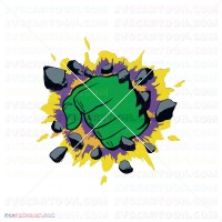 Hulk Hand Face Silhouette 043 svg dxf eps pdf png