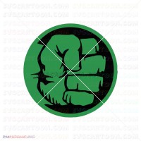 Hulk Hand Face Silhouette 044 svg dxf eps pdf png