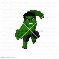 Hulk Hand Face Silhouette 047 svg dxf eps pdf png