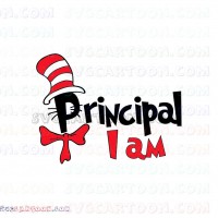 I Am Principal Dr Seuss The Cat in the Hat svg dxf eps pdf png