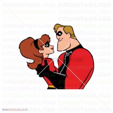 Incredible and Elastigirl The Incredibles 023 svg dxf eps pdf png