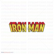 Iron Man Silhouette 001 svg dxf eps pdf png