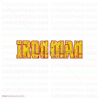 Iron Man Silhouette 002 svg dxf eps pdf png