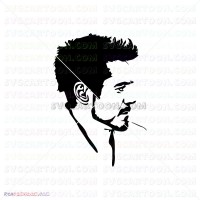 Iron Man Silhouette 008 svg dxf eps pdf png