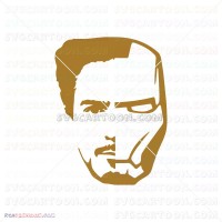 Iron Man Silhouette 018 svg dxf eps pdf png