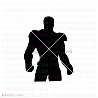 Iron Man Silhouette 020 svg dxf eps pdf png