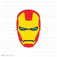 Iron Man Silhouette 027 svg dxf eps pdf png