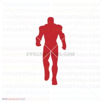 Iron Man Silhouette 029 svg dxf eps pdf png