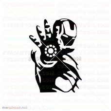 Iron Man Silhouette 030 svg dxf eps pdf png