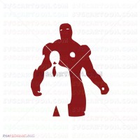 Iron Man Silhouette 031 svg dxf eps pdf png