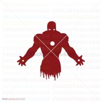 Iron Man Silhouette 032 svg dxf eps pdf png
