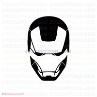 Iron Man Silhouette 035 svg dxf eps pdf png