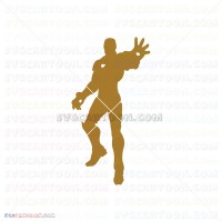 Iron Man Silhouette 039 svg dxf eps pdf png