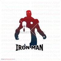 Iron Man Silhouette svg dxf eps pdf png