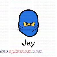 Jay Face Lego Ninjago svg dxf eps pdf png