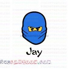 Jay Face Lego Ninjago svg dxf eps pdf png