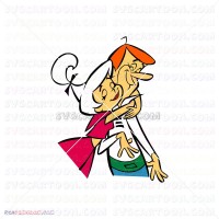 Judy and George Jetson Jetsons 022 svg dxf eps pdf png