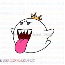 King Boo Super Mario svg dxf eps pdf png