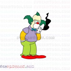 Krusty the Clown The Simpsons svg dxf eps pdf png