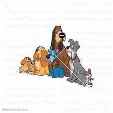Lady And The Tramp 001 svg dxf eps pdf png
